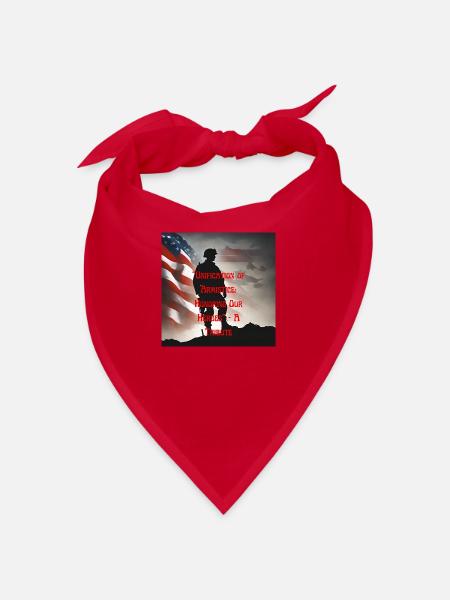 Veterans, veterans, armistice. - Bandana - red - Front