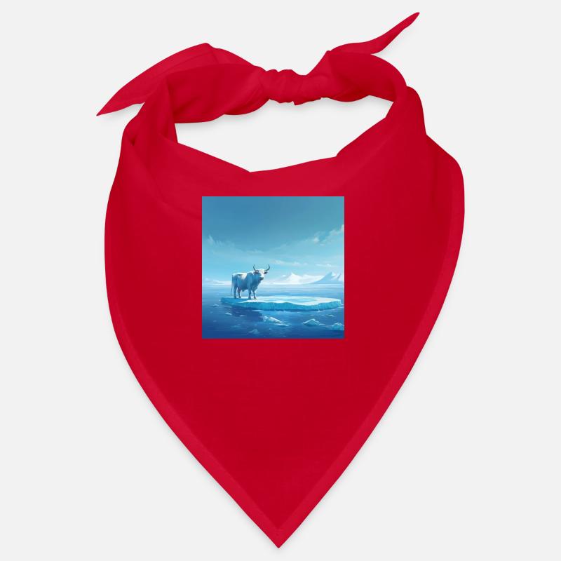 Kuh auf dem Eis Bandana