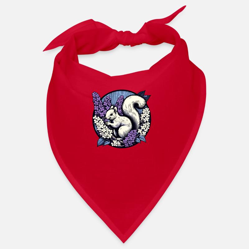 Lilac Squirrel Bandana