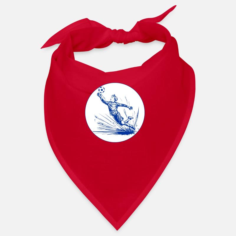 Gardien de but (bleu et blanc) Bandana
