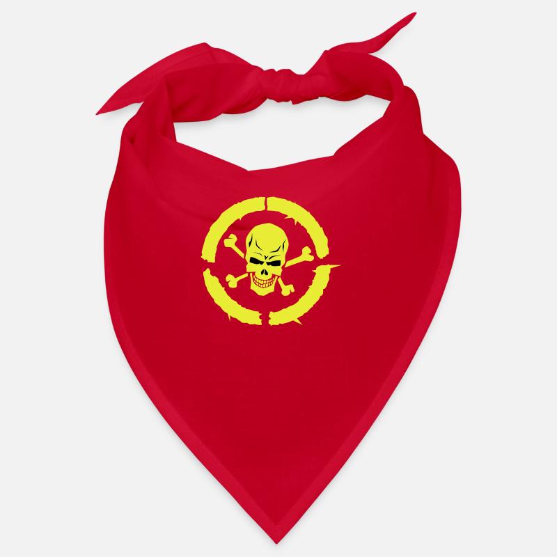 skull skull bone circle Bandana