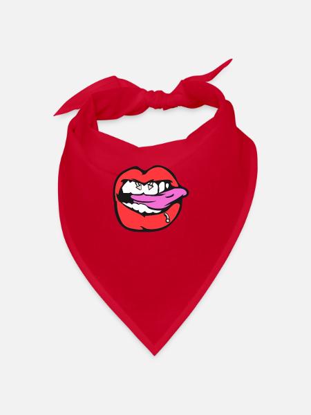 nipple piercing - Bandana - red - Front