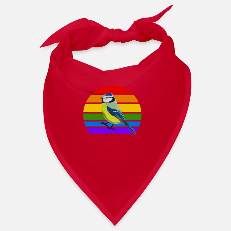 Blaumeise Vogel Regenbogen Vielfalt Singvogel Bandana