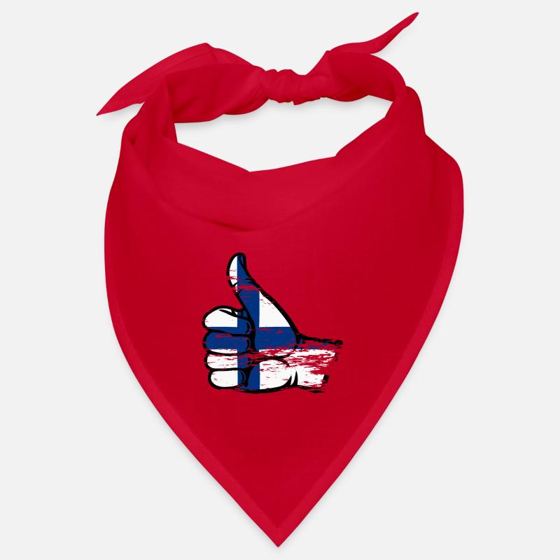 Finlande Drapeau Tout Effacer l’icône utilisée Bandana