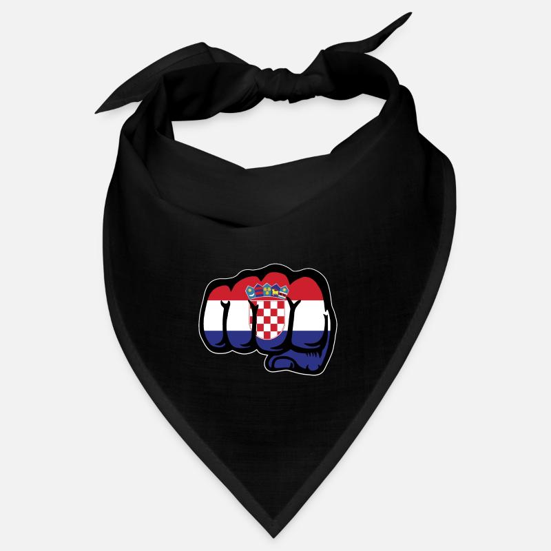 Poing de main de drapeau de la Croatie Bandana