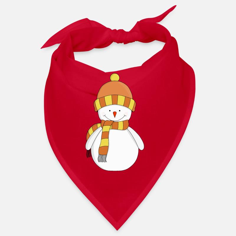 Frostiger Winterschneemann Bandana