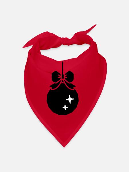Christmas decorative ball - Bandana - red - Front
