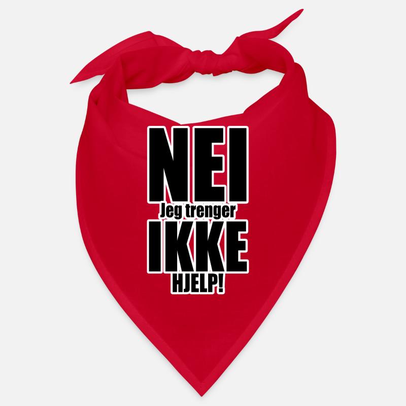 No Not Help Typography Bandana