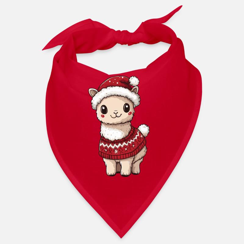Alpaca Llama Christmas Bandana
