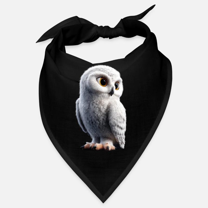Schneeeule Weiße Eule Kauz Uhu Owl Schnee Eulen Bandana