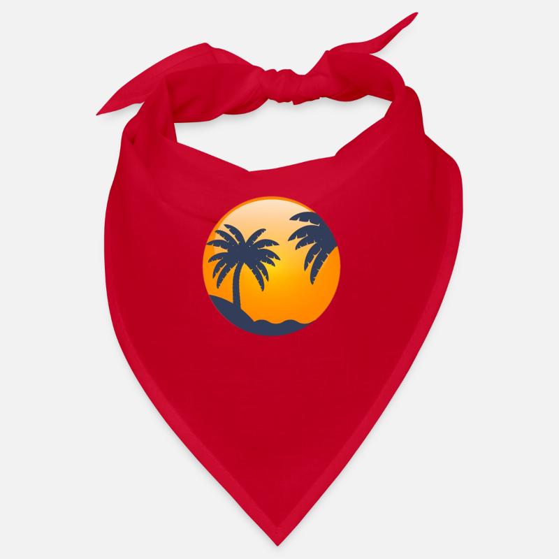 Sonne hinter Palmen Bandana
