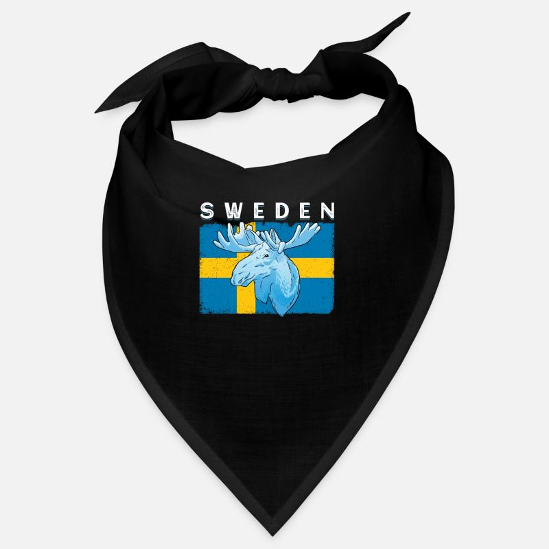 Drapeau de la Suède orignal blanc Bandana