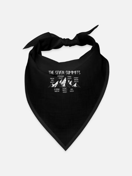 Sept sommets Puncak Jaya - Bandana - noir - Devant