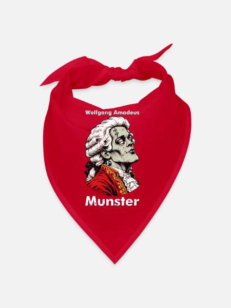 Wolfgang Amadeus Munster – ein Monster mit Klasse - Bandana - Rot - Vorne