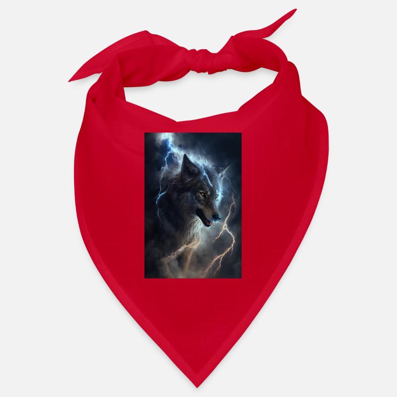Wolf Blitz Donner Epic Cool Episch Wölfe Bandana