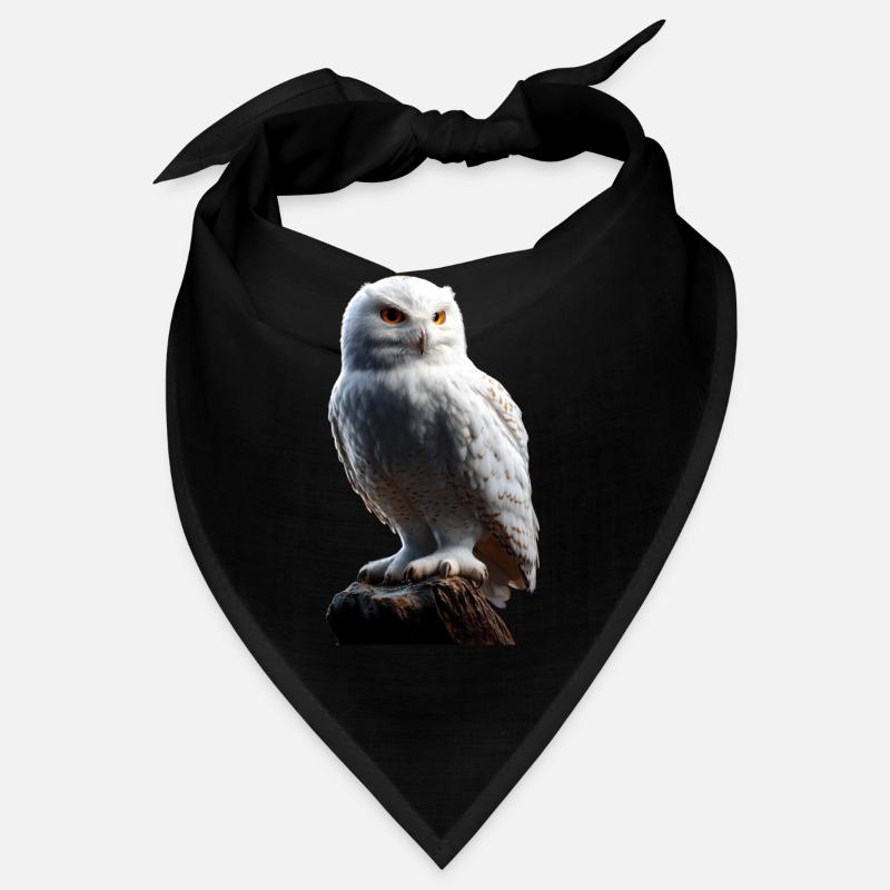 Schneeeule Weiße Eule Kauz Uhu Owl Schnee Eulen Bandana
