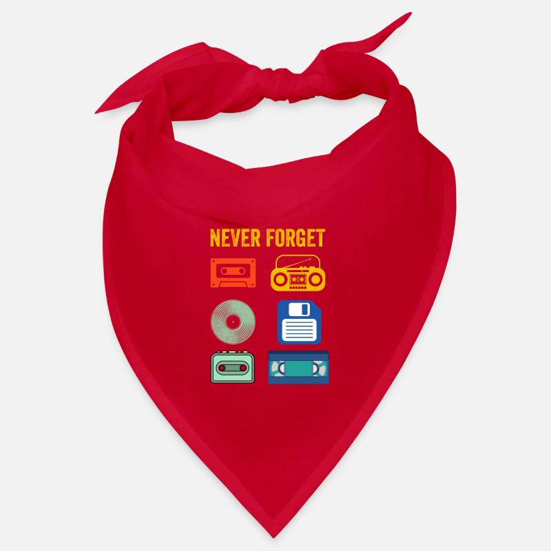 Never Forget Retro electronic devices Vintage Bandana