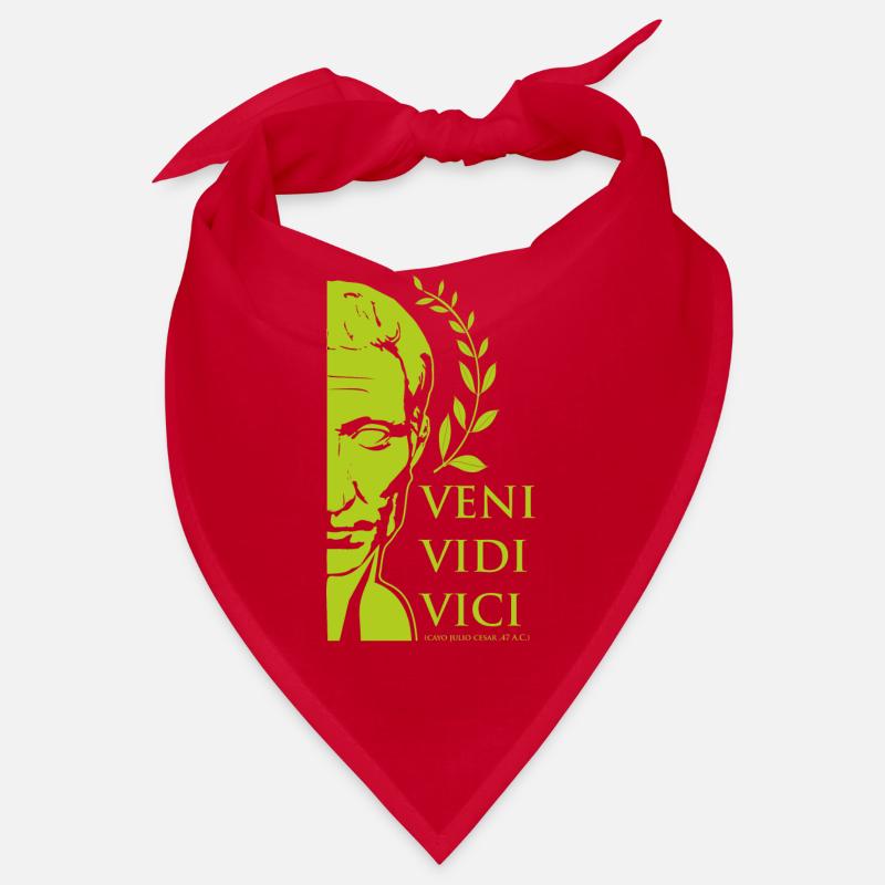 César vert - Bandana - rouge