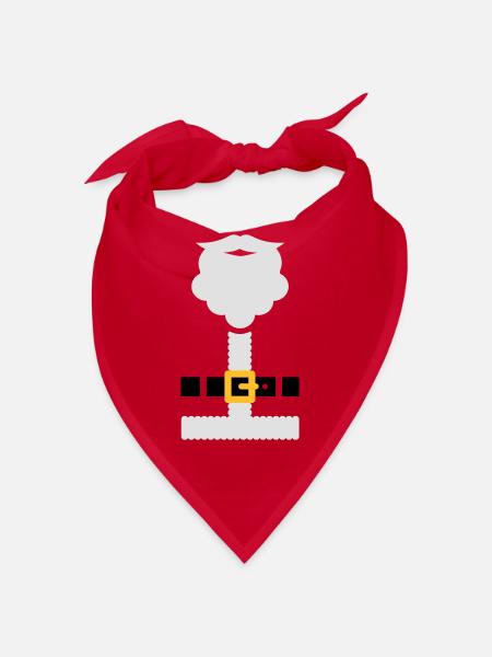Santa suit and beard - Bandana - rød - Foran
