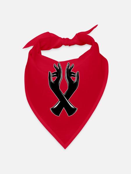gants en caoutchouc 1a - Bandana - rouge - Devant