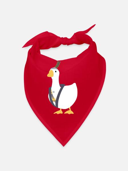 Wo sich Winde treffen – Chinesische Gans – Einsame Wolke - Bandana - Rot - Vorne