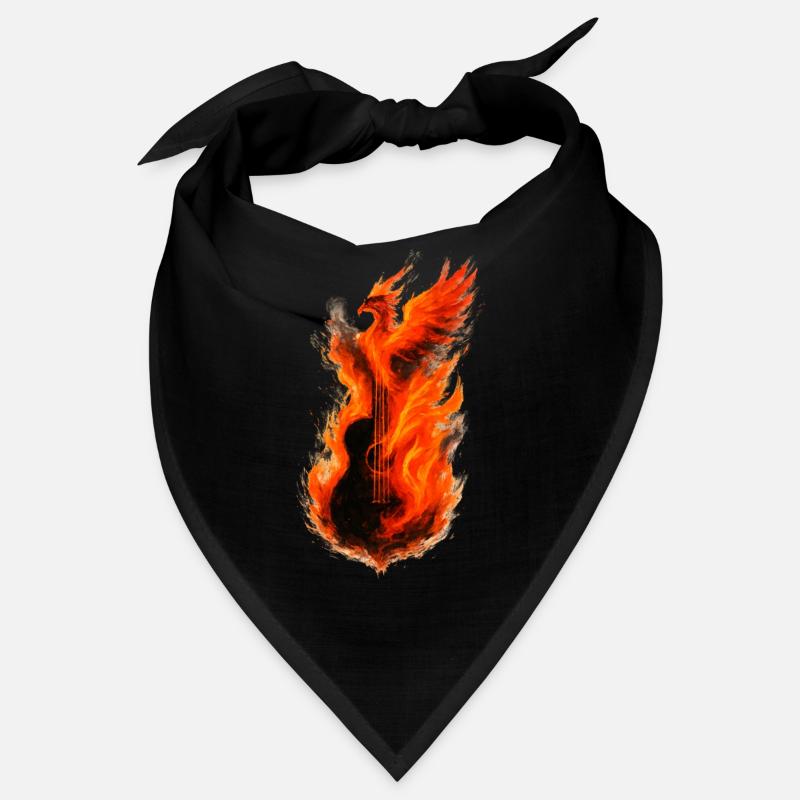 Phoenix Fire Gitarre: Glühendes Rockdesign Bandana