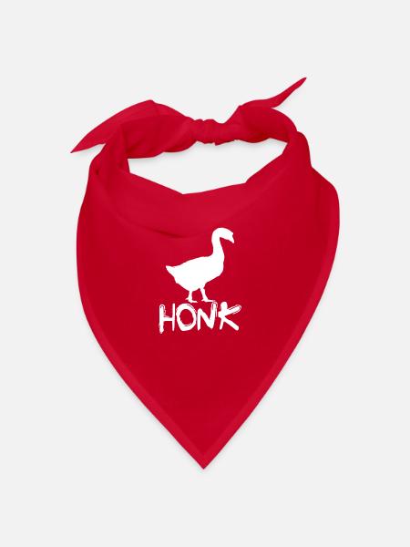 Citation drôle de conception d'oie Honk Goose Graphic - Bandana - rouge - Devant
