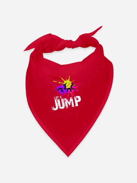 Permet de sauter cadeau drôle pour les sauteurs de trampoline - Bandana - rouge - Devant