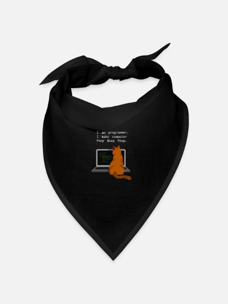 chat comp - Bandana - noir - Devant