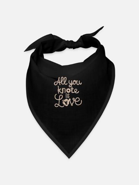 Cord Hobby Makramee Künstler Weber Cord - Bandana - Schwarz - Vorne