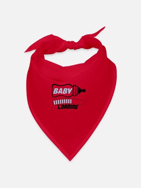 baby loading 2 - Bandana - red - Front