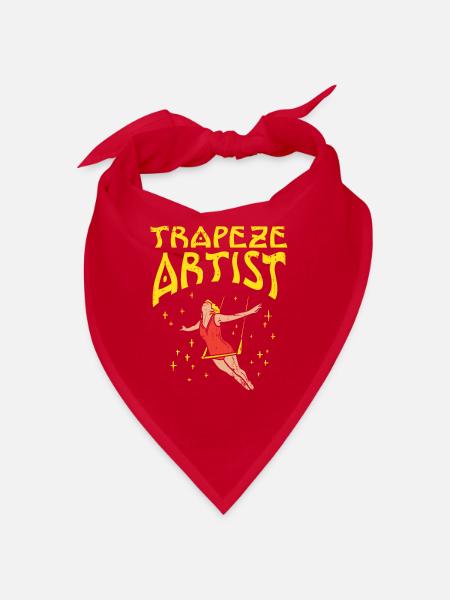 Trapeze Artist For circus lovers - Bandana - red - Front