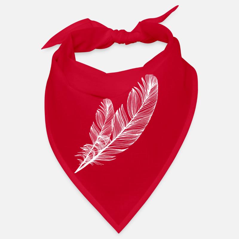 small and large feather Bandana