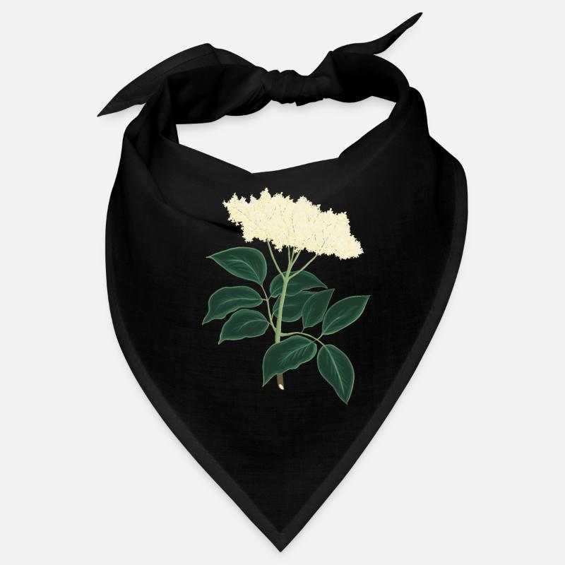 Elderberry botanical drawing Bandana