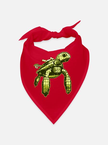 Videospiel 8 Bit Schildkröte - Bandana - Rot - Vorne