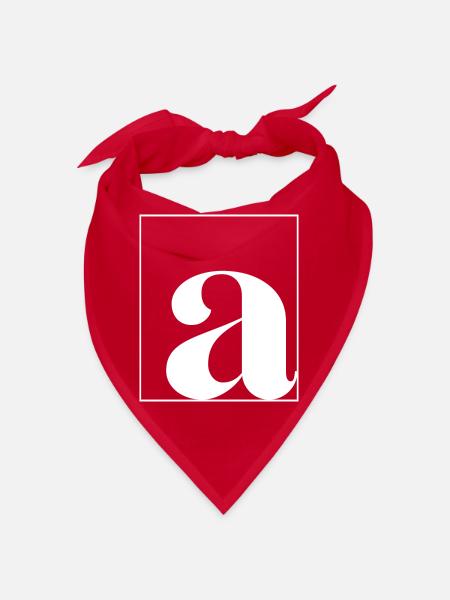 Buchstabenalphabet a - Bandana - Rot - Vorne