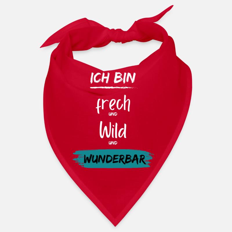Ich bin frech wild Wunderbar - Bandana - Rot