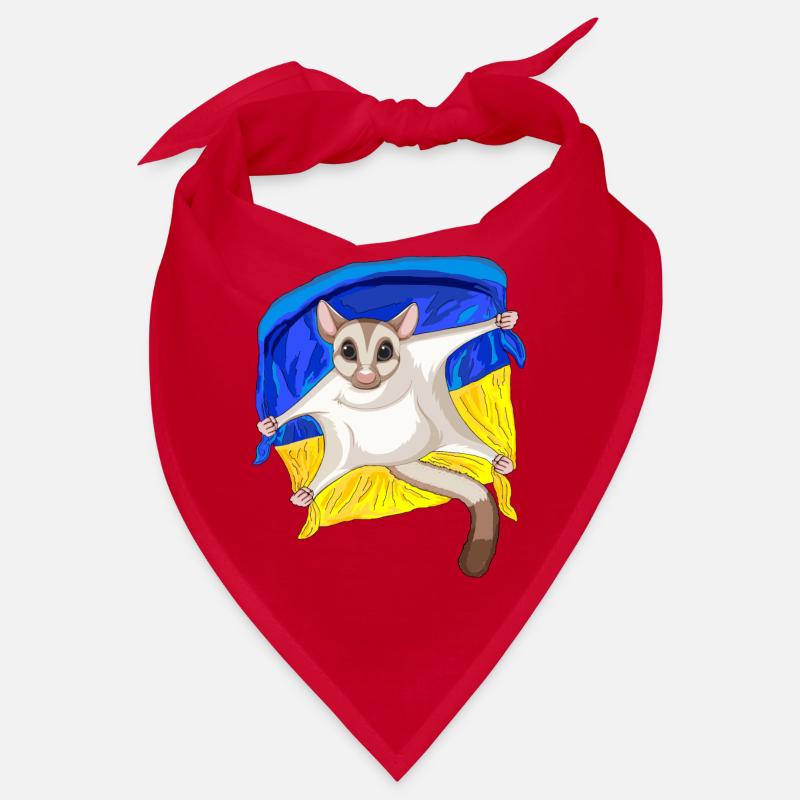Mignon planeur à sucre avec drapeau ukrainien Bandana