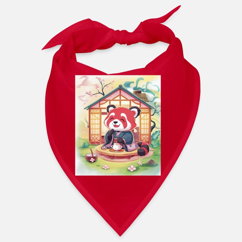 Red Panda Tea Pose Bandana