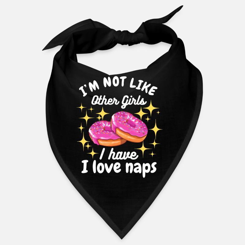 Ich bin nicht wie andere Mädchen Ich liebe Nickerchen Donut Bandana