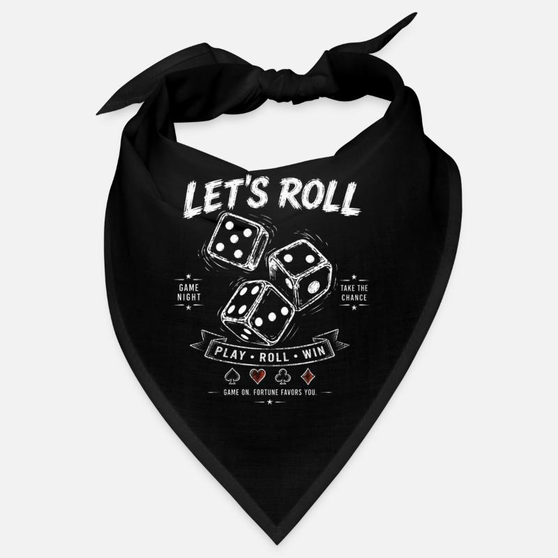 Let's Roll Dice – Spieleabend Geschenkidee Bandana