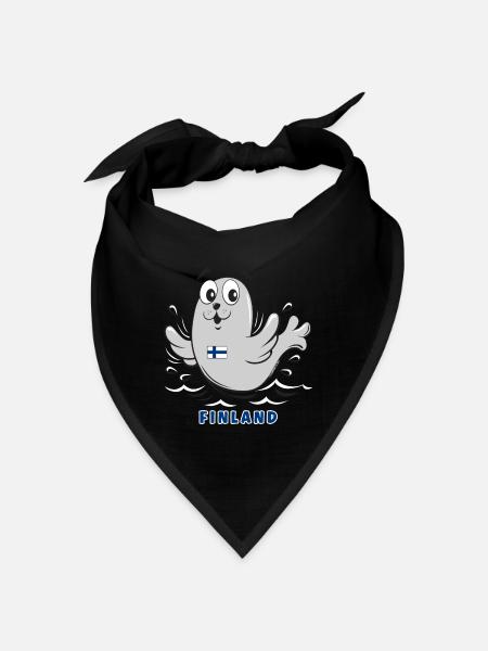 KUUTTI-SAIMAANNORPPA, Finland, Gift products 01-05 - Bandana - red - Front