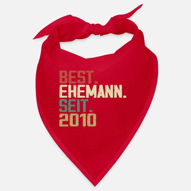 Best Ehemann Seit 2010 Geburtstagsgeschenk 2010 Bandana