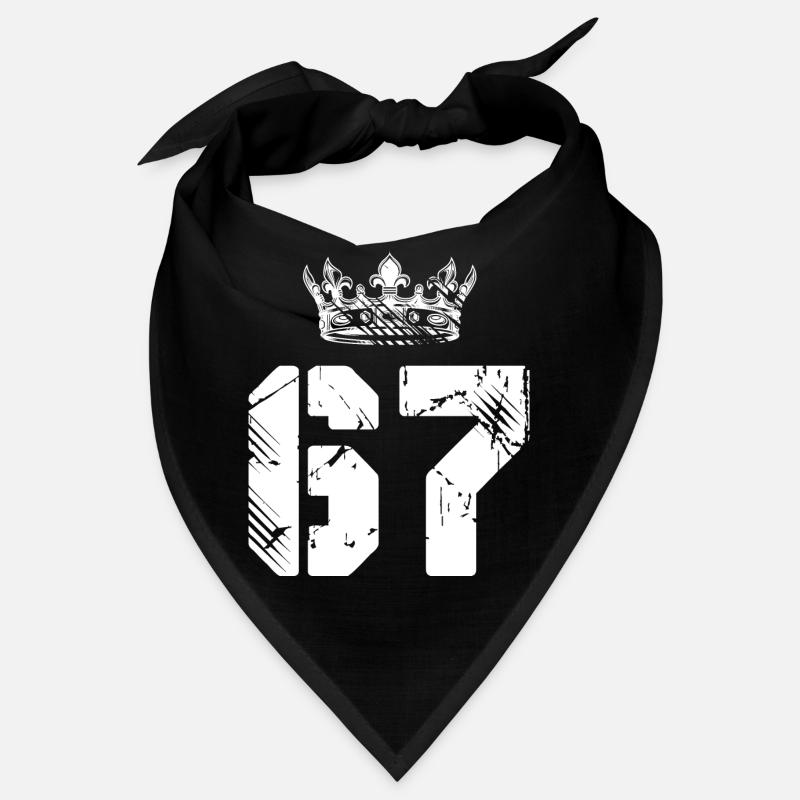 67 Number crown Bandana