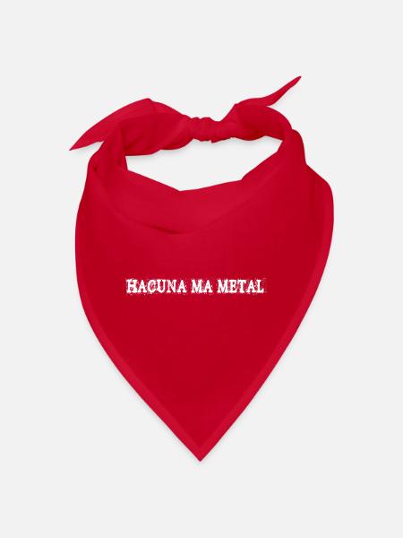 Hacuna Ma Metal Rock Music Gift Idea - Bandana - red - Front