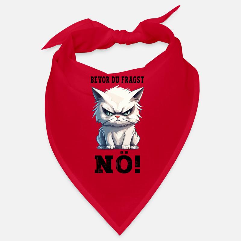 Avant de demander Non, pas de chat, drôle, dicton, humour Bandana