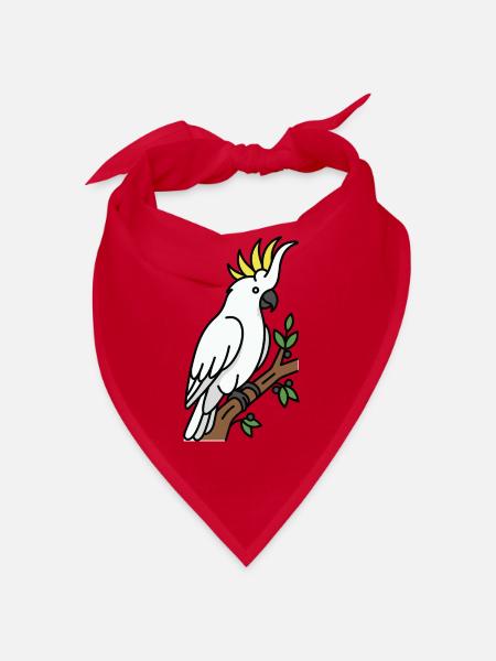 Australischer Vogelkakadu - Bandana - Rot - Vorne