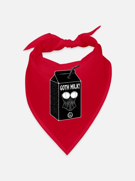 Goth Milch Korsett Carton - Bandana - Rot - Vorne