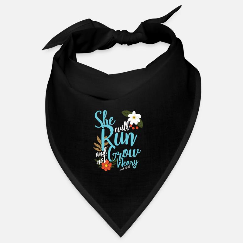 Christliche Bibelverse Sie wird laufen und wachsen Bandana