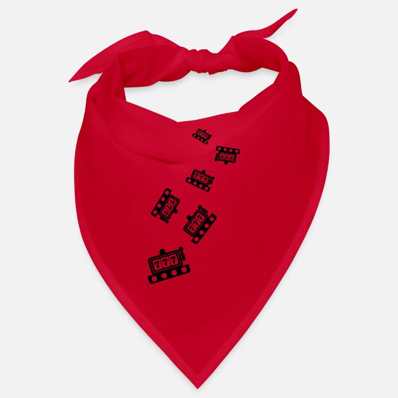 One-armed bandit silhouette icon Bandana